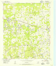 Leary Texas Historical topographic map, 1:24000 scale, 7.5 X 7.5 Minute, Year 1954