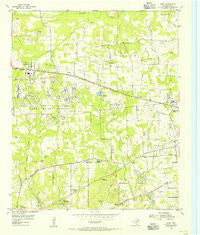 Leary Texas Historical topographic map, 1:24000 scale, 7.5 X 7.5 Minute, Year 1954