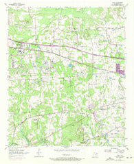 Leary Texas Historical topographic map, 1:24000 scale, 7.5 X 7.5 Minute, Year 1954