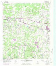 Leary Texas Historical topographic map, 1:24000 scale, 7.5 X 7.5 Minute, Year 1954