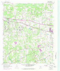 Leary Texas Historical topographic map, 1:24000 scale, 7.5 X 7.5 Minute, Year 1954
