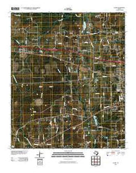 Leary Texas Historical topographic map, 1:24000 scale, 7.5 X 7.5 Minute, Year 2010