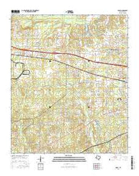 Leary Texas Current topographic map, 1:24000 scale, 7.5 X 7.5 Minute, Year 2016
