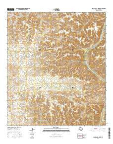 Lechuguilla Creek Texas Current topographic map, 1:24000 scale, 7.5 X 7.5 Minute, Year 2016