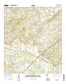 Ledbetter Texas Current topographic map, 1:24000 scale, 7.5 X 7.5 Minute, Year 2016