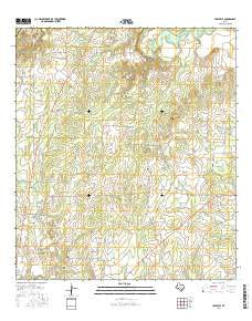 Leesville Texas Current topographic map, 1:24000 scale, 7.5 X 7.5 Minute, Year 2016