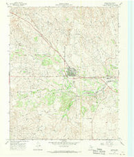 Lefors Texas Historical topographic map, 1:24000 scale, 7.5 X 7.5 Minute, Year 1967
