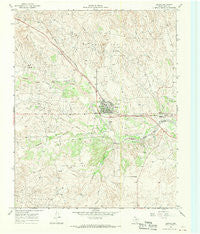 Lefors Texas Historical topographic map, 1:24000 scale, 7.5 X 7.5 Minute, Year 1967
