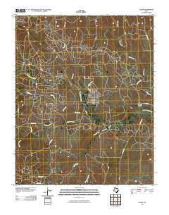 Lefors Texas Historical topographic map, 1:24000 scale, 7.5 X 7.5 Minute, Year 2010