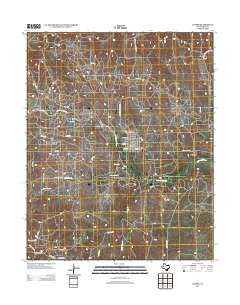 Lefors Texas Historical topographic map, 1:24000 scale, 7.5 X 7.5 Minute, Year 2012
