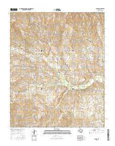 Lefors Texas Current topographic map, 1:24000 scale, 7.5 X 7.5 Minute, Year 2016