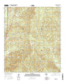 Leggett Texas Current topographic map, 1:24000 scale, 7.5 X 7.5 Minute, Year 2016