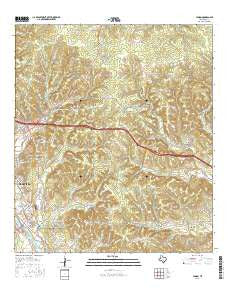 Legion Texas Current topographic map, 1:24000 scale, 7.5 X 7.5 Minute, Year 2016
