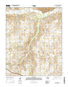 Lelia Lake Creek Texas Current topographic map, 1:24000 scale, 7.5 X 7.5 Minute, Year 2016