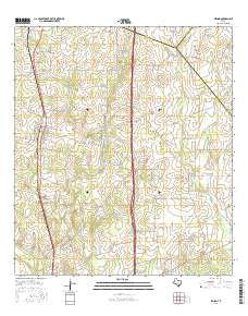 Leming Texas Current topographic map, 1:24000 scale, 7.5 X 7.5 Minute, Year 2016