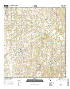 Lenz Texas Current topographic map, 1:24000 scale, 7.5 X 7.5 Minute, Year 2016