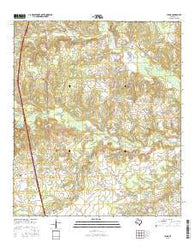 Leona Texas Current topographic map, 1:24000 scale, 7.5 X 7.5 Minute, Year 2016