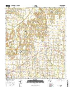 Leonard Texas Current topographic map, 1:24000 scale, 7.5 X 7.5 Minute, Year 2016