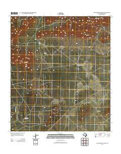 Leonard Mountain Texas Historical topographic map, 1:24000 scale, 7.5 X 7.5 Minute, Year 2012