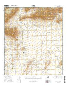 Leonard Mountain Texas Current topographic map, 1:24000 scale, 7.5 X 7.5 Minute, Year 2016