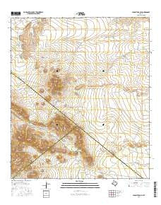 Leoncita Ranch Texas Current topographic map, 1:24000 scale, 7.5 X 7.5 Minute, Year 2016
