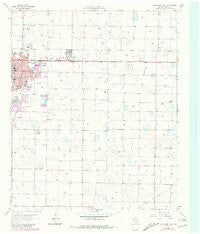 Levelland East Texas Historical topographic map, 1:24000 scale, 7.5 X 7.5 Minute, Year 1965