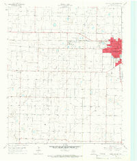 Levelland West Texas Historical topographic map, 1:24000 scale, 7.5 X 7.5 Minute, Year 1965