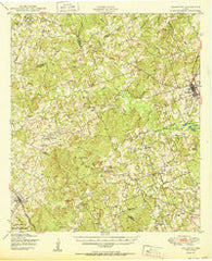 Lexington Texas Historical topographic map, 1:62500 scale, 15 X 15 Minute, Year 1950
