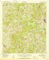 Lexington Texas Historical topographic map, 1:62500 scale, 15 X 15 Minute, Year 1950
