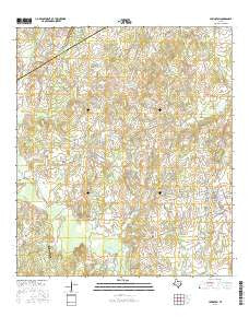 Lexington Texas Current topographic map, 1:24000 scale, 7.5 X 7.5 Minute, Year 2016