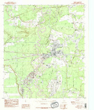 Liberty Texas Historical topographic map, 1:24000 scale, 7.5 X 7.5 Minute, Year 1984