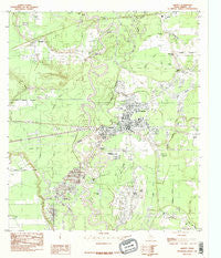 Liberty Texas Historical topographic map, 1:24000 scale, 7.5 X 7.5 Minute, Year 1984