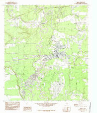 Liberty Texas Historical topographic map, 1:24000 scale, 7.5 X 7.5 Minute, Year 1984