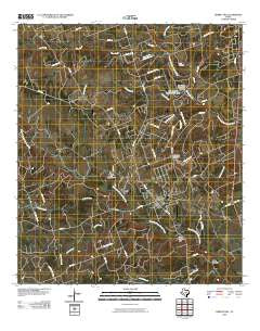 Liberty Hill Texas Historical topographic map, 1:24000 scale, 7.5 X 7.5 Minute, Year 2010