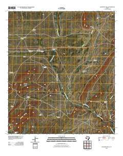Lightning Hills Texas Historical topographic map, 1:24000 scale, 7.5 X 7.5 Minute, Year 2010