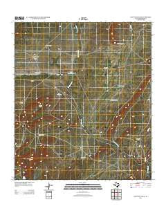 Lightning Hills Texas Historical topographic map, 1:24000 scale, 7.5 X 7.5 Minute, Year 2012