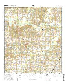 Lincoln Texas Current topographic map, 1:24000 scale, 7.5 X 7.5 Minute, Year 2016