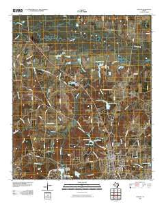 Lindale Texas Historical topographic map, 1:24000 scale, 7.5 X 7.5 Minute, Year 2010