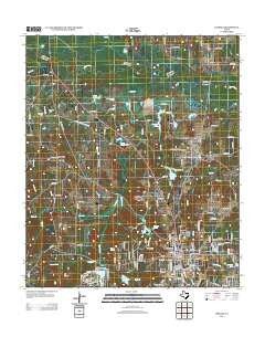 Lindale Texas Historical topographic map, 1:24000 scale, 7.5 X 7.5 Minute, Year 2012