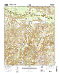 Lindale Texas Current topographic map, 1:24000 scale, 7.5 X 7.5 Minute, Year 2016