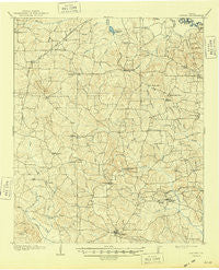 Linden Texas Historical topographic map, 1:62500 scale, 15 X 15 Minute, Year 1910