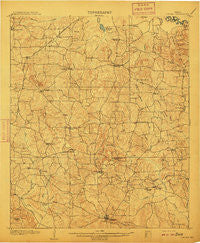 Linden Texas Historical topographic map, 1:62500 scale, 15 X 15 Minute, Year 1910