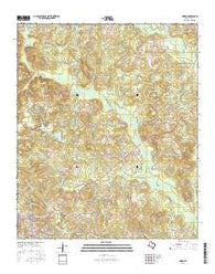 Linden Texas Current topographic map, 1:24000 scale, 7.5 X 7.5 Minute, Year 2016