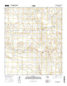 Lindley Ranch Texas Current topographic map, 1:24000 scale, 7.5 X 7.5 Minute, Year 2016