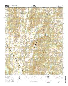 Lingleville Texas Current topographic map, 1:24000 scale, 7.5 X 7.5 Minute, Year 2016