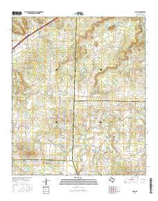 Lipan Texas Current topographic map, 1:24000 scale, 7.5 X 7.5 Minute, Year 2016