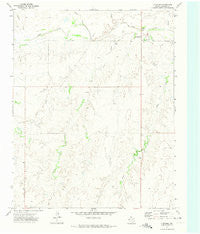Lipscomb Texas Historical topographic map, 1:24000 scale, 7.5 X 7.5 Minute, Year 1972