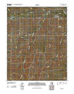 Lipscomb Texas Historical topographic map, 1:24000 scale, 7.5 X 7.5 Minute, Year 2010