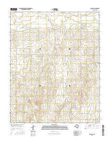 Lipscomb Texas Current topographic map, 1:24000 scale, 7.5 X 7.5 Minute, Year 2016