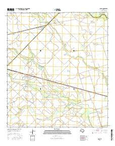 Lissie Texas Current topographic map, 1:24000 scale, 7.5 X 7.5 Minute, Year 2016
